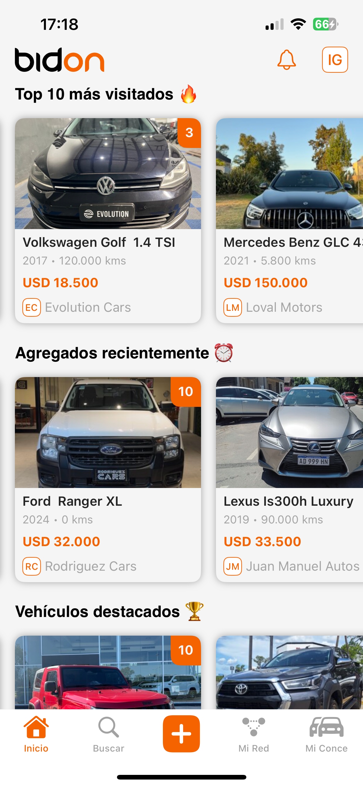 App Bidon en iPhone